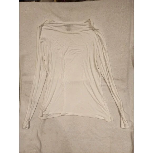 White House Black Market Shirt Womens Long Sleeve Lightweight Stretch Rayon - Picture 4 of 6